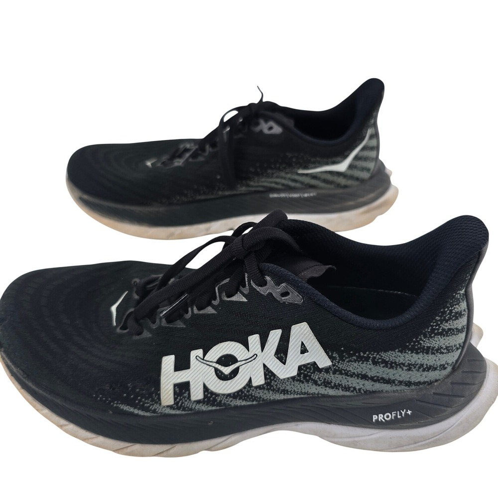 Hoka Mach 5 Running Shoes Womens 7.5 Black Castlerock 1127894 BCSTL